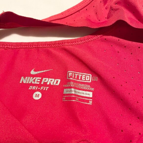 Nike Pro Dri Fit Fitted Tank Top Womans Size Medium Activewear - Picture 4 of 16